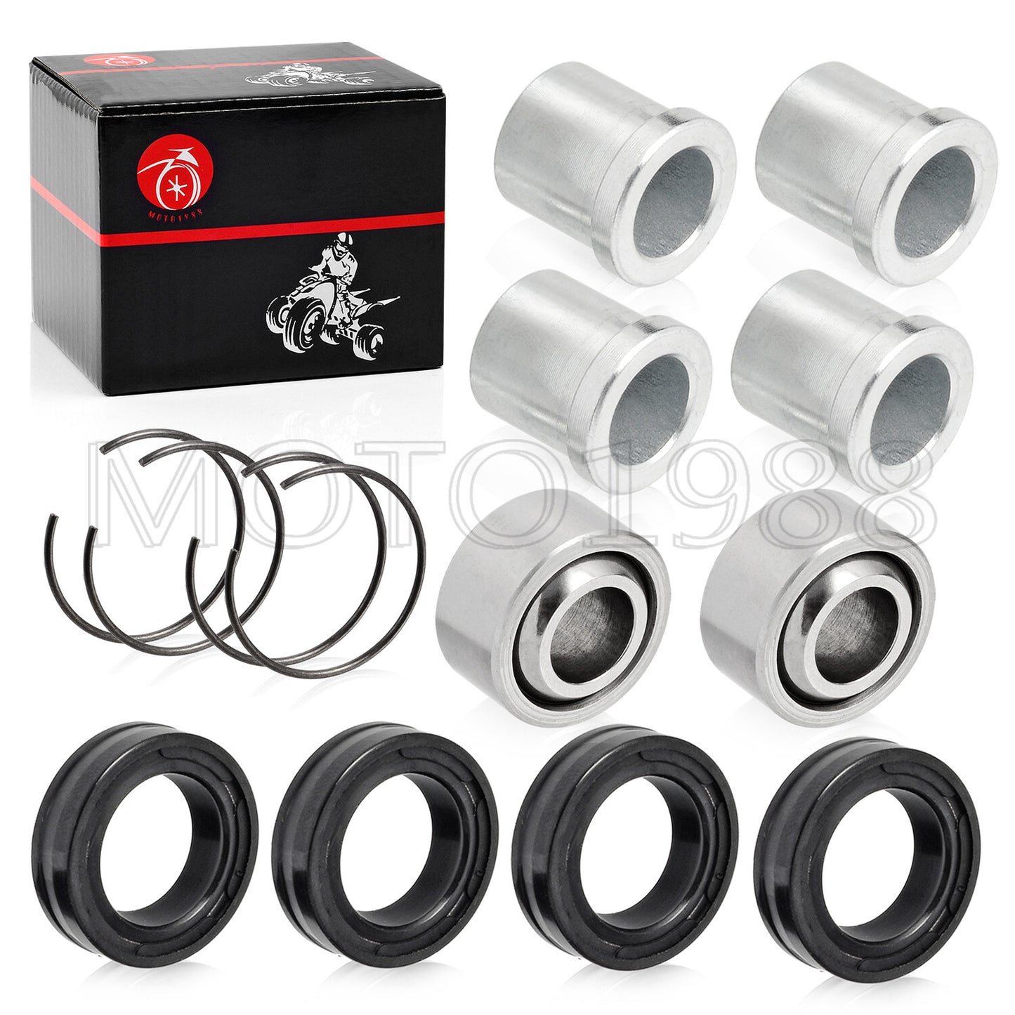 Set of 2 A-Arm Bushings for Honda Sportrax 400 TRX400EX (1999–2008)