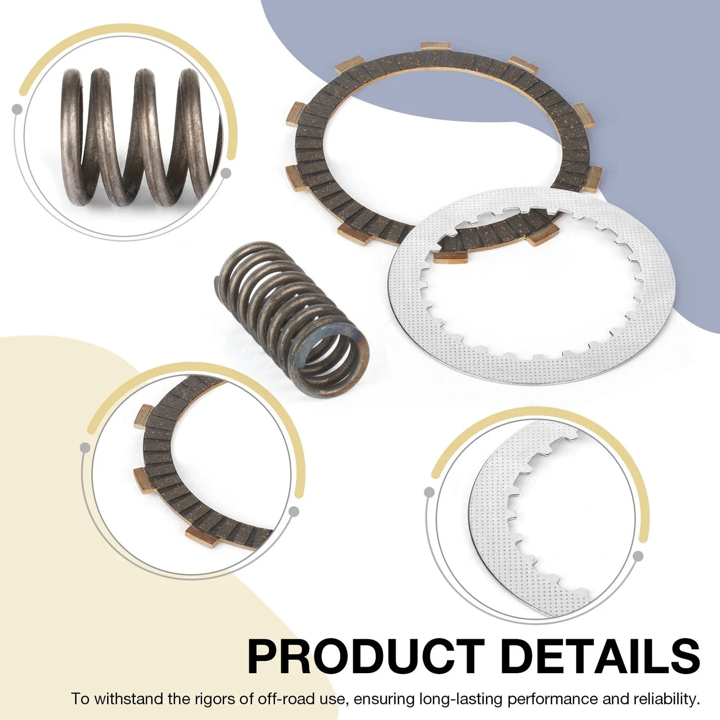 Clutch Friction Steel Plates Springs for Honda VT750CS Shadow Aero (2010–2019)