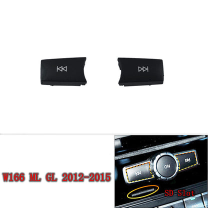 CD Audio Control Button Knob Cover Kit for Mercedes-Benz W166 (2012–2015)