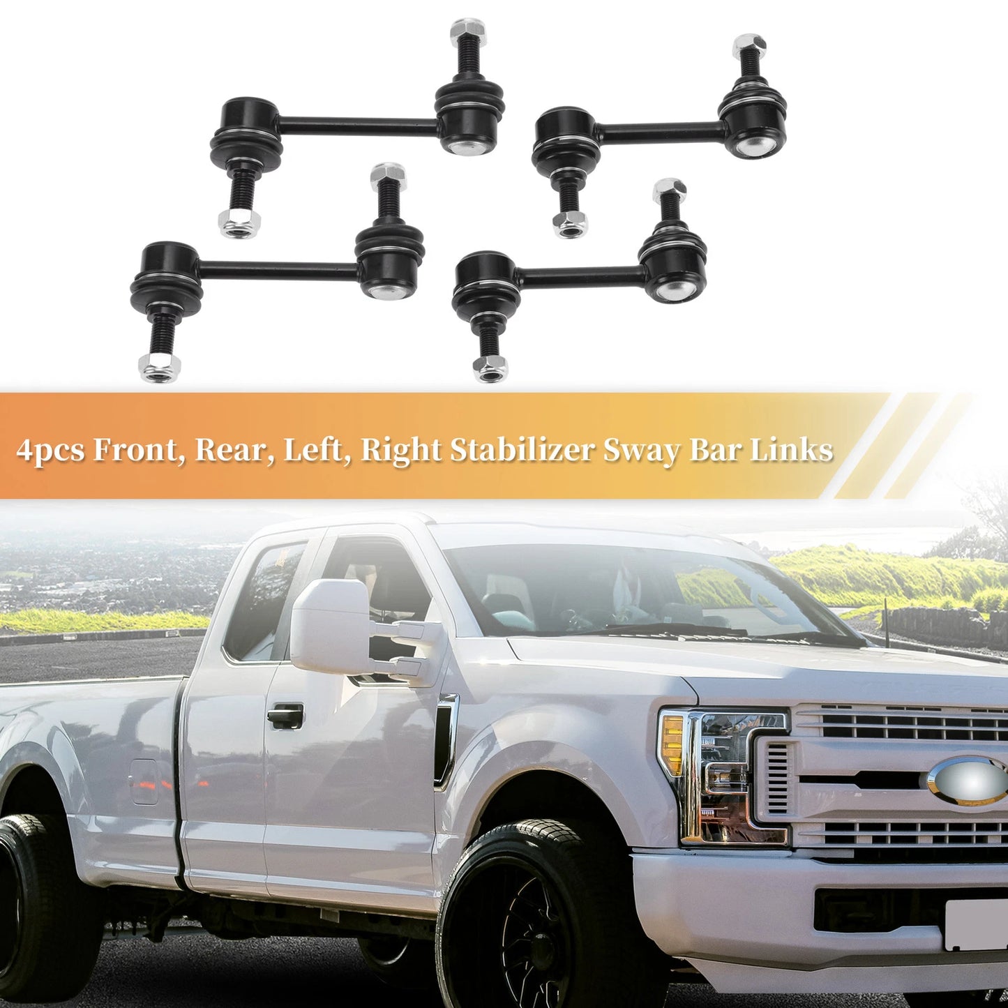 Set of 4 Stabilizer Sway Bar Links for Ford Edge (2007–2014) No.K750159/K750184