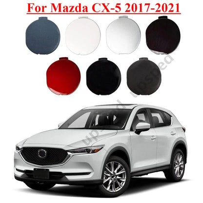 Front Bumper Tow Hook Cover Towing Eye Cap for Mazda CX-5 (2017–2021)