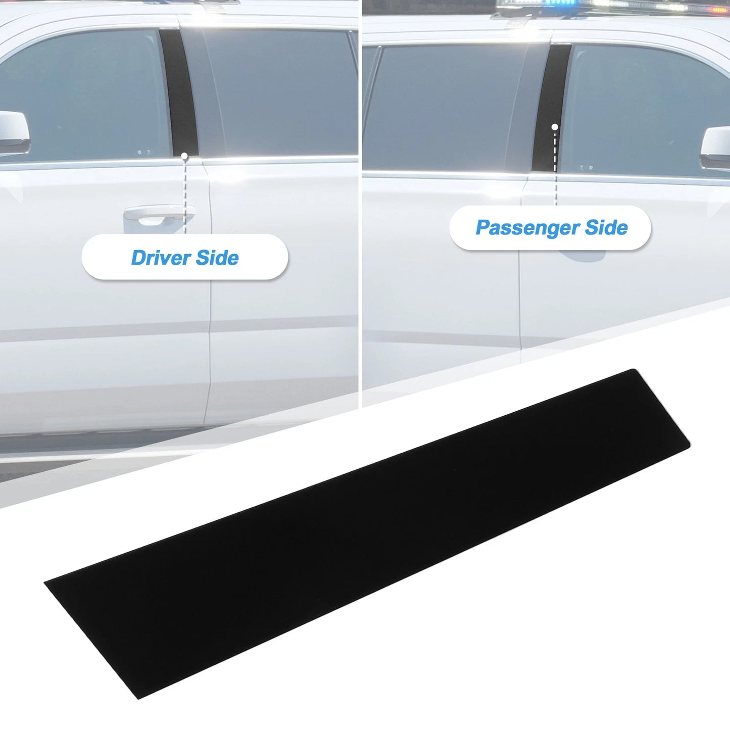 Set of 6 Windshield B Pillar Trim Exterior Garnish for Hyundai Elantra (2021–2023)
