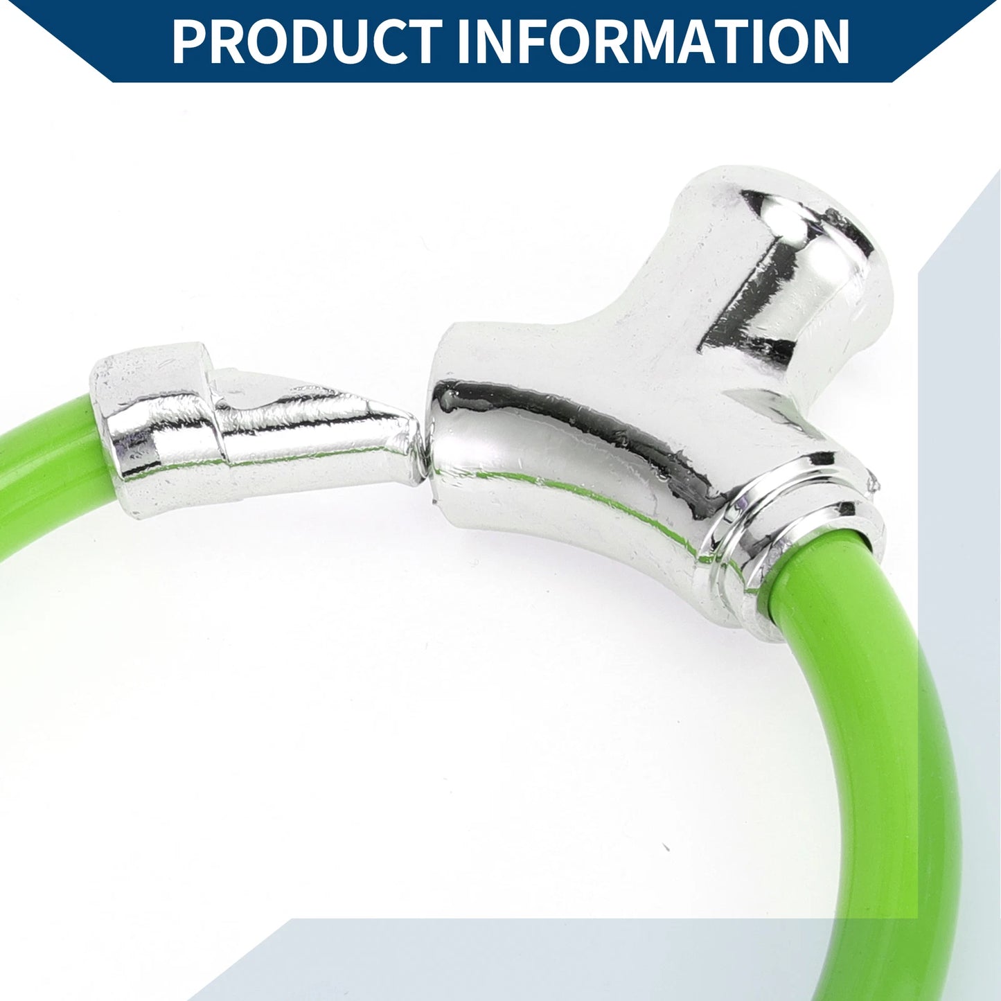 Bicycle Lock Portable Ring Cable Anti-Theft Mini Lock 42cm Green