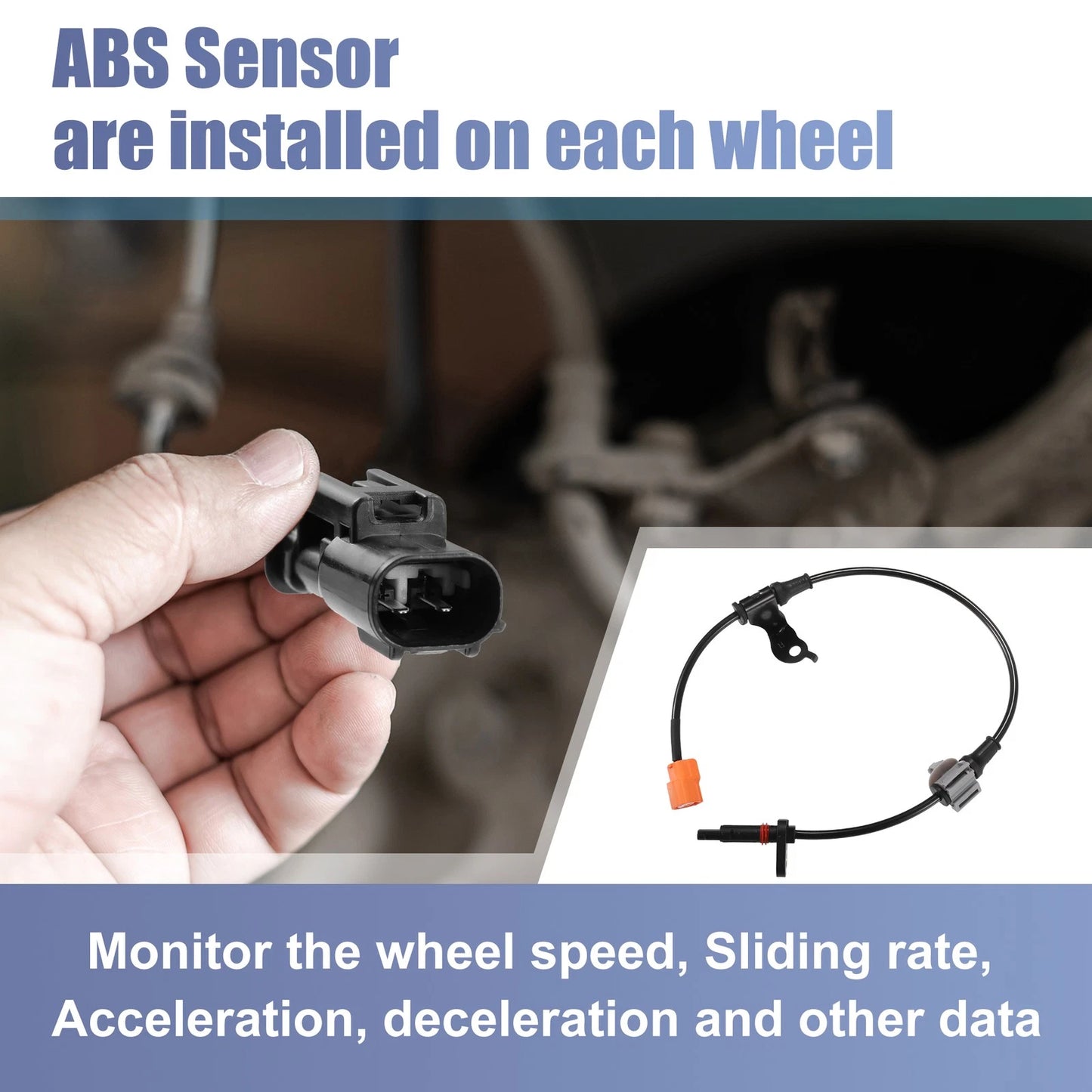 Rear Right ABS Wheel Speed Sensor No. 57470-SEA-013 for Honda Accord