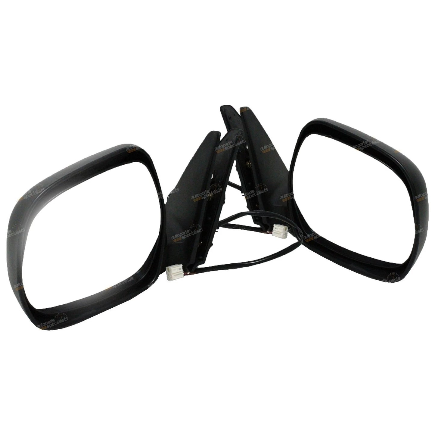 Set of 2 Black Electric Mirrors for Toyota Landcruiser Prado (2002–2009)