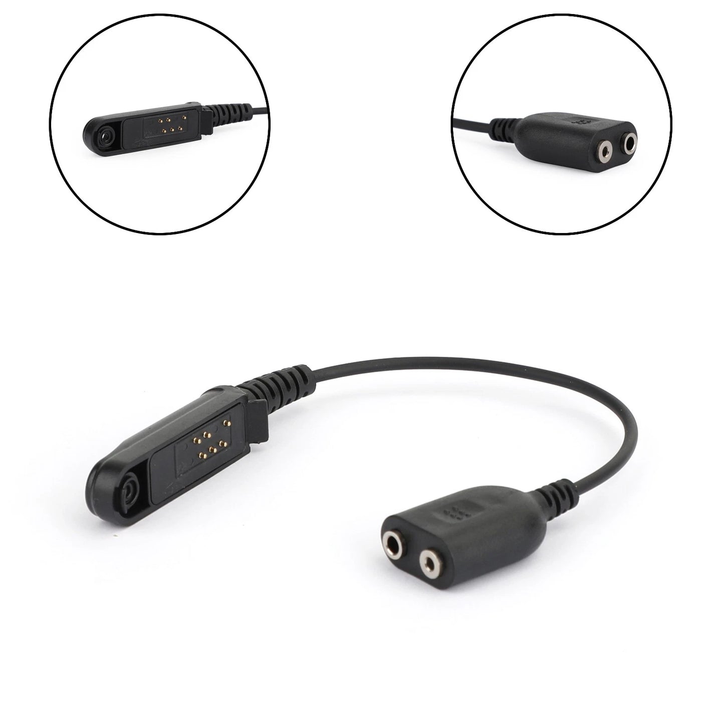 K Head 2Pin Headset Port Converter Cable for Baofeng UV9R BF-9700 BF-A58