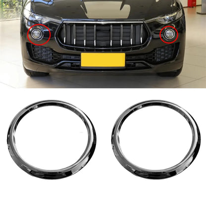 Set of 2 Chrome Front Fog Lamp Rings for Maserati Levante