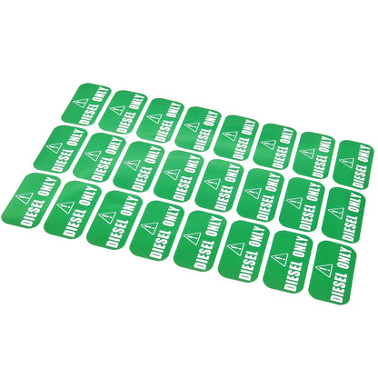 Set of 24 Diesel Only Vinyl Stickers for Trucks