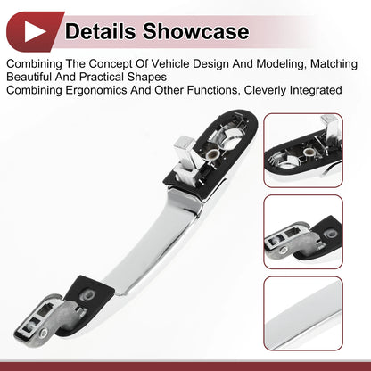 Car Door Handle Grip for Hyundai Tucson (2016–2023) No. 826502E010 Silver Tone
