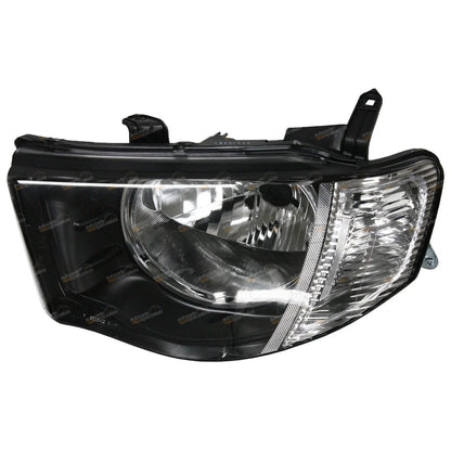 LH Headlight W/ Clear Flasher for Mitsubishi Triton ML GL GLX Ute (2006-2009)