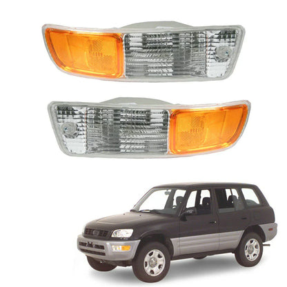 2 x Front Corner Side Turn Signal Parking Lights for Toyota RAV4 (1998–2000)