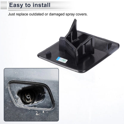 Front Right Side Bumper Headlight Washer Nozzle Cover Cap for BMW X5 F15 Black