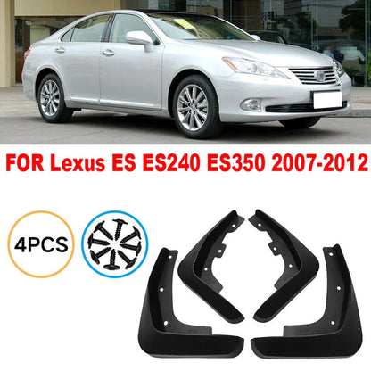 Splash Guards Mud Flaps Fender 4 x for Lexus ES ES240 ES350 (2007–2012)