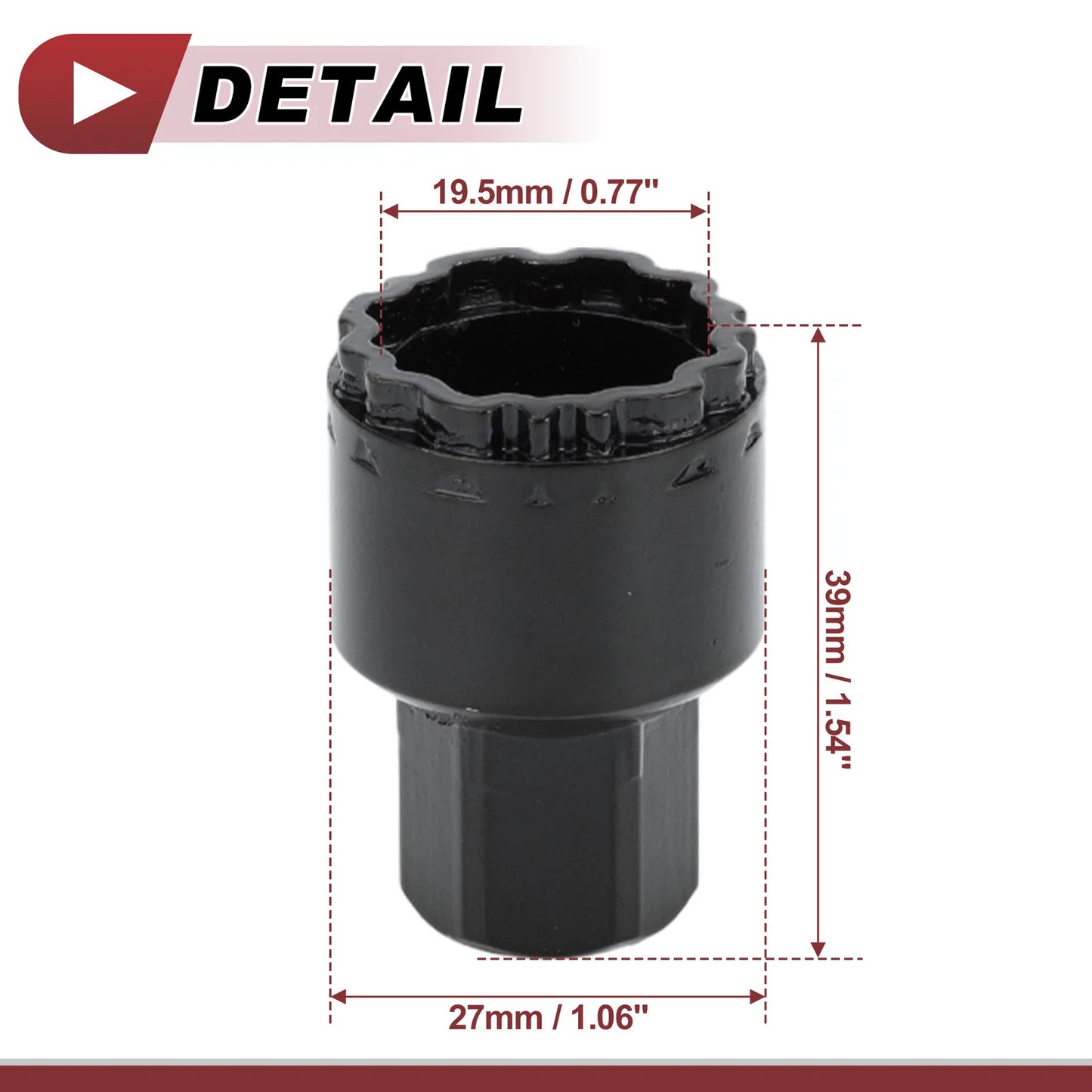 Wheel Lock Lug Nut Key Socket for Mercedes Benz GLE450 GLS350 (2016–2021)