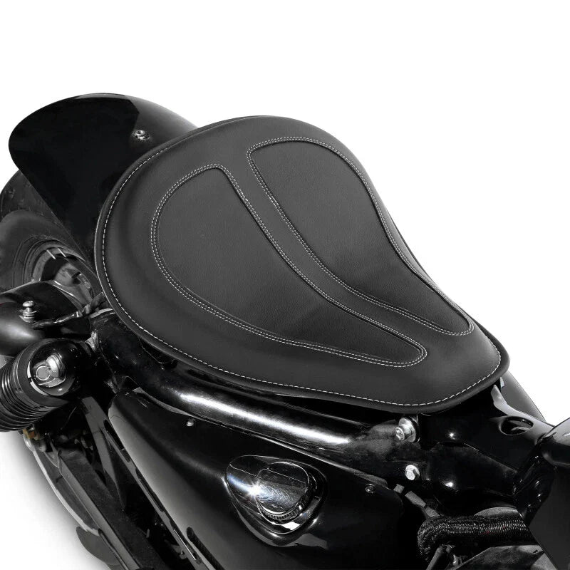 Solo Driver Seat w/ Spring Brackets for Harley Sportster XL 883 1200 (2004-2023)