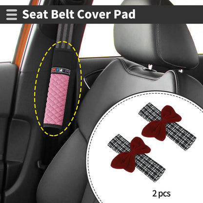 Set of 2 Seat Belt Cover Pads for Universal Fit (23.5cm)