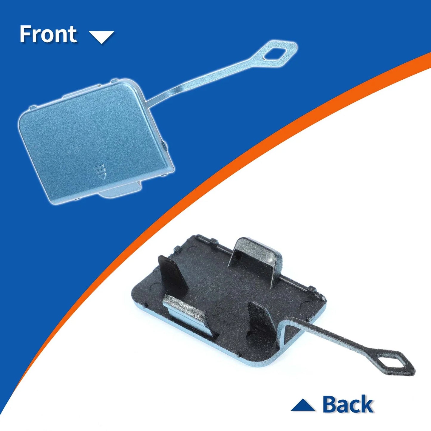 Front Car Bumper Tow Hook Cover for Mercedes-Benz C-Class (2008-2011)