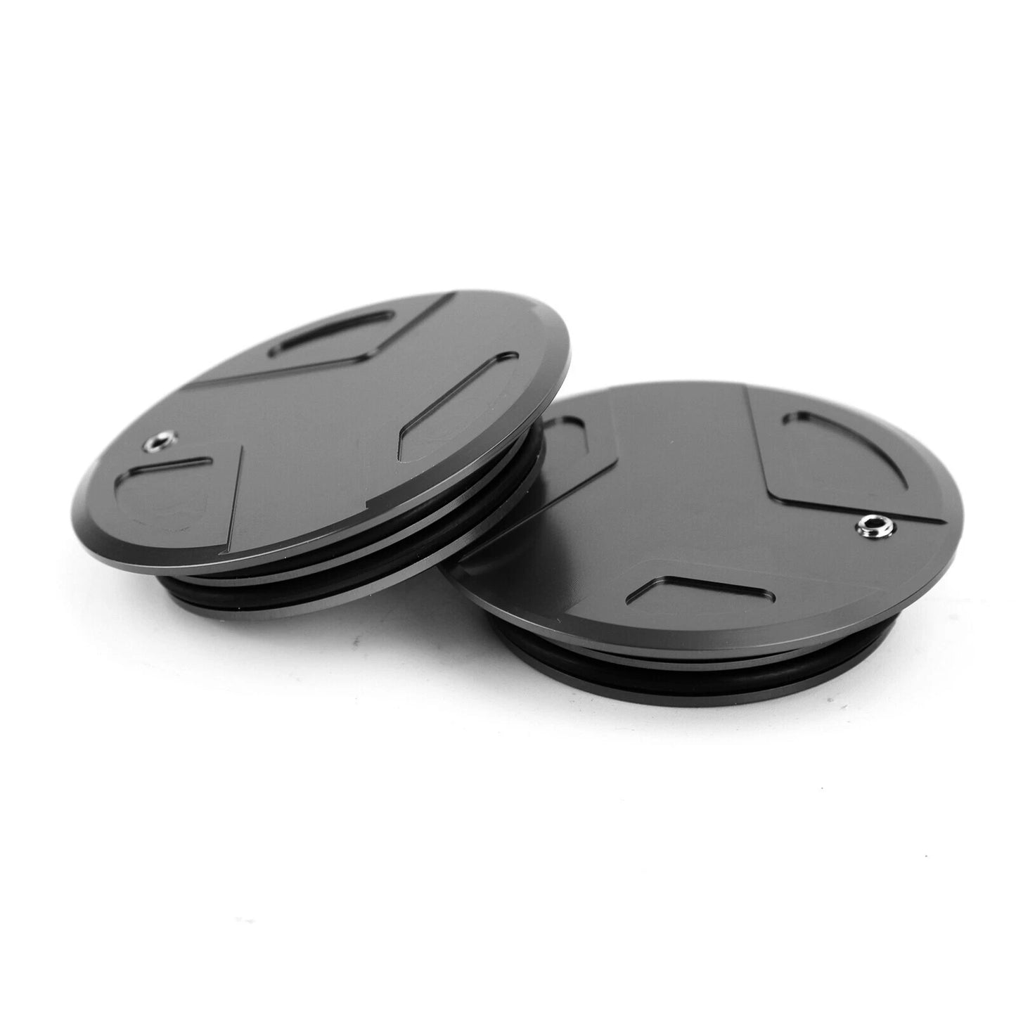 Set of 2 Black Frame Hole Caps for BMW R1200GS R1200RT R1200RS (2013–2018)