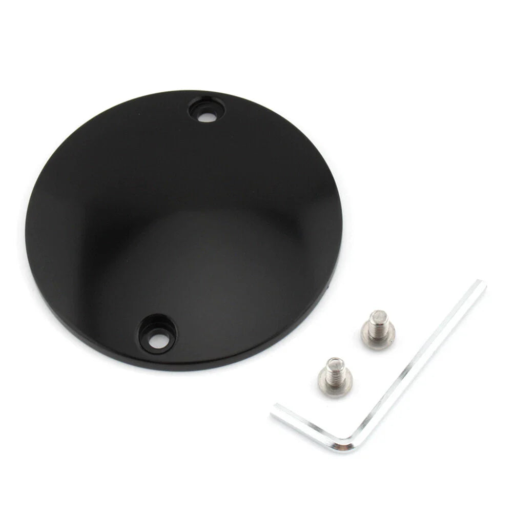 Black Domed Points Covers for Harley Softail Bigtwin