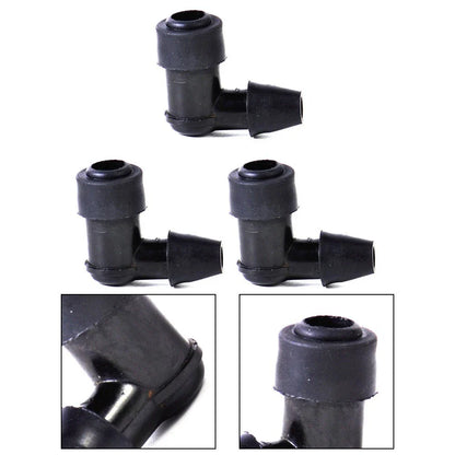 3 Pcs 90 Degree Non Resistor-Plug Cap Covers for Motorcycle Bike ATV