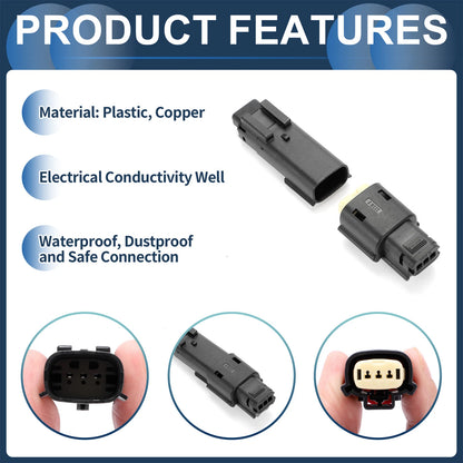 Set of 1 Ignition Coil Waterproof Connector Plug for Ford Mazda
