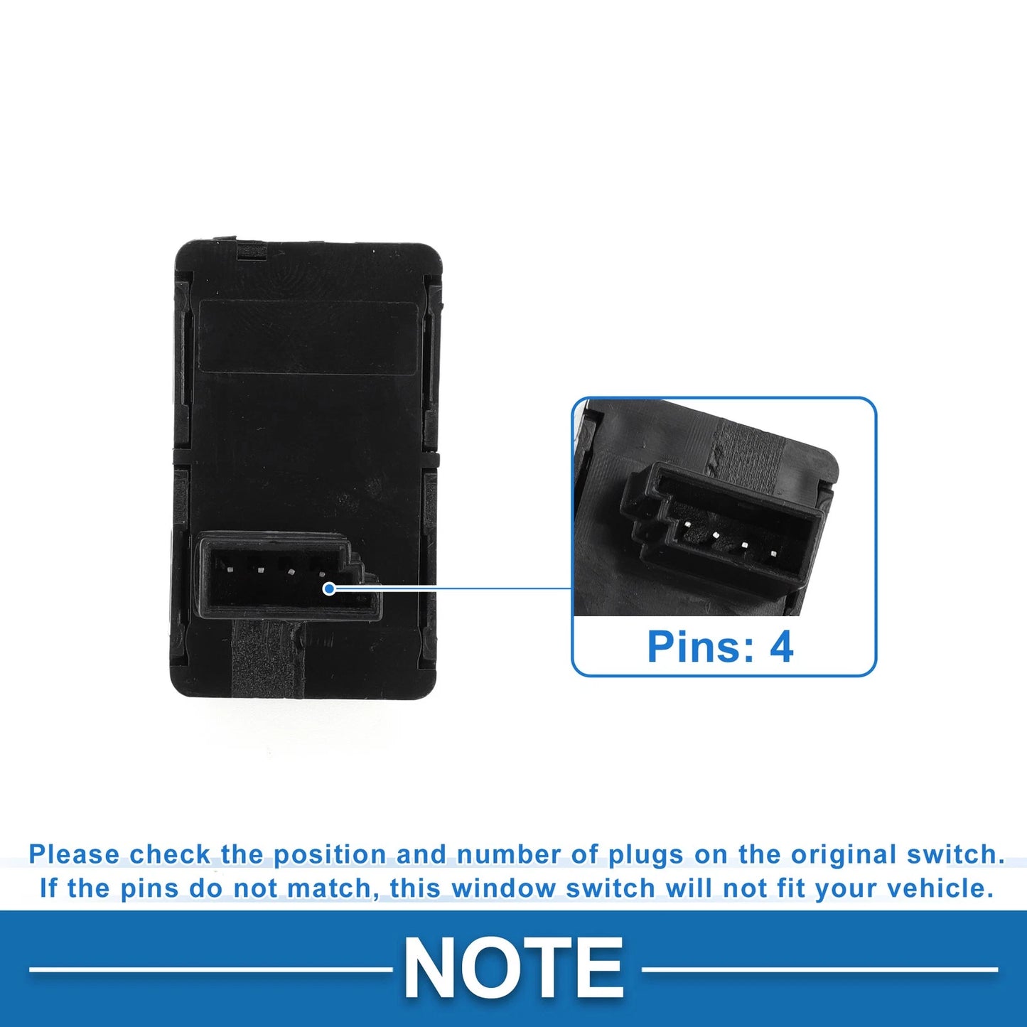 Power Window Switch Set of 2 for BMW 528i 535i xDrive (No. 61319113771)