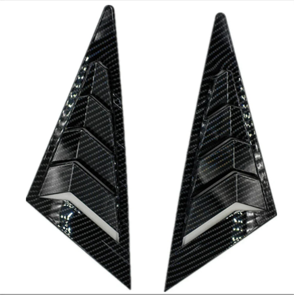 Carbon Fiber Side Window Louver Shutter Covers for Honda Civic (2006-2011)