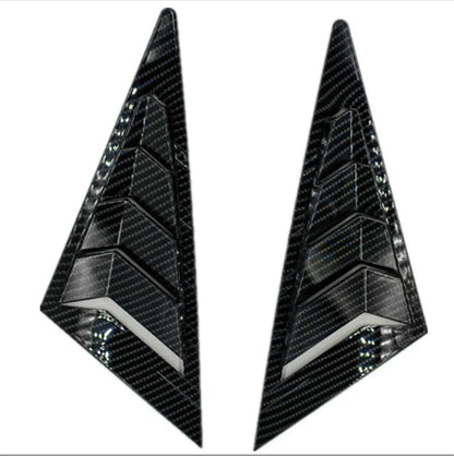 Carbon Fiber Side Window Louver Shutter Covers for Honda Civic (2006-2011)