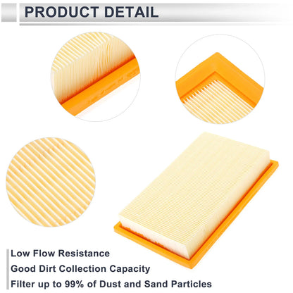 Engine Air Filter for Mercedes-Benz C300 L4 2.0L (2015-2018) 1 x Pcs