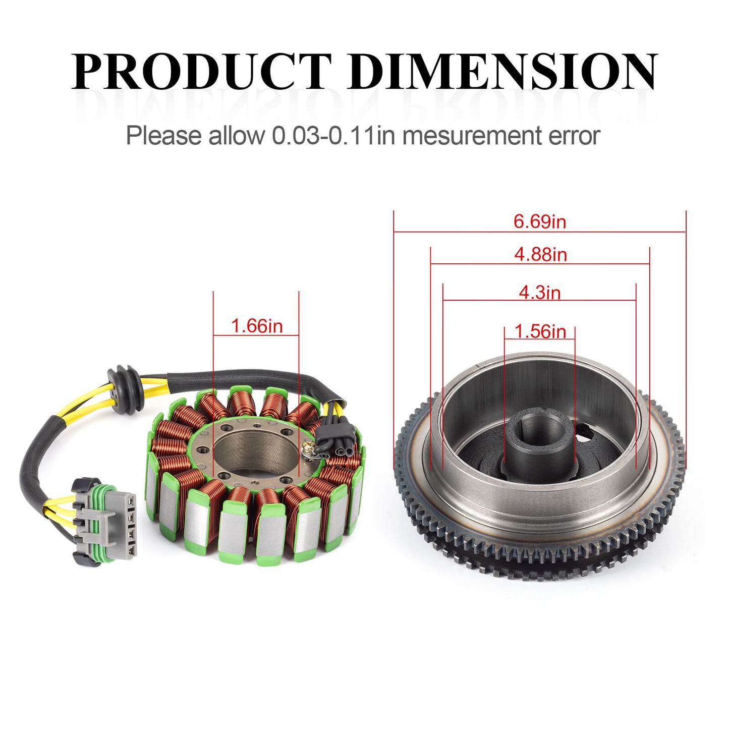Stator & Flywheel Rotor Gasket for Polaris Crew XP X2 HD 800 (2010–2012)