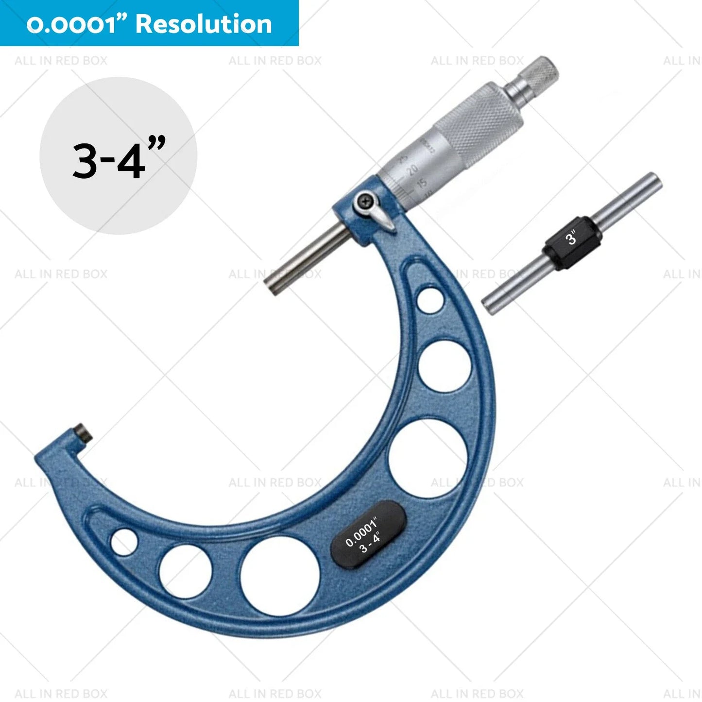 0-4in Outside Micrometer Set with Calibration Standards Tool