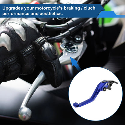Short Brake Clutch Lever Set for Yamaha YZF-R125 (2014–2020) Solid Blue