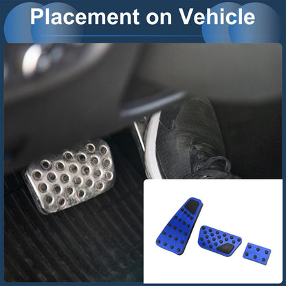 Automatic Foot Accelerator Pedal Covers 2 x Blue for Dodge RAM 1500 (2010-2018)