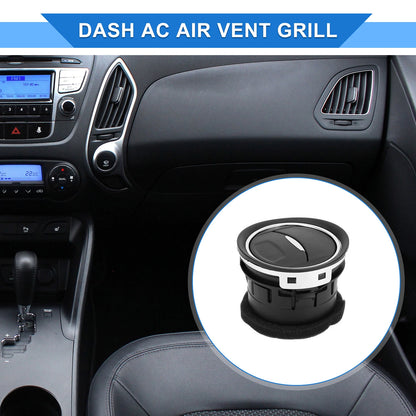 Center Dash A/C Outlet for Ford Mondeo (2007–2014) Black Silver Tone