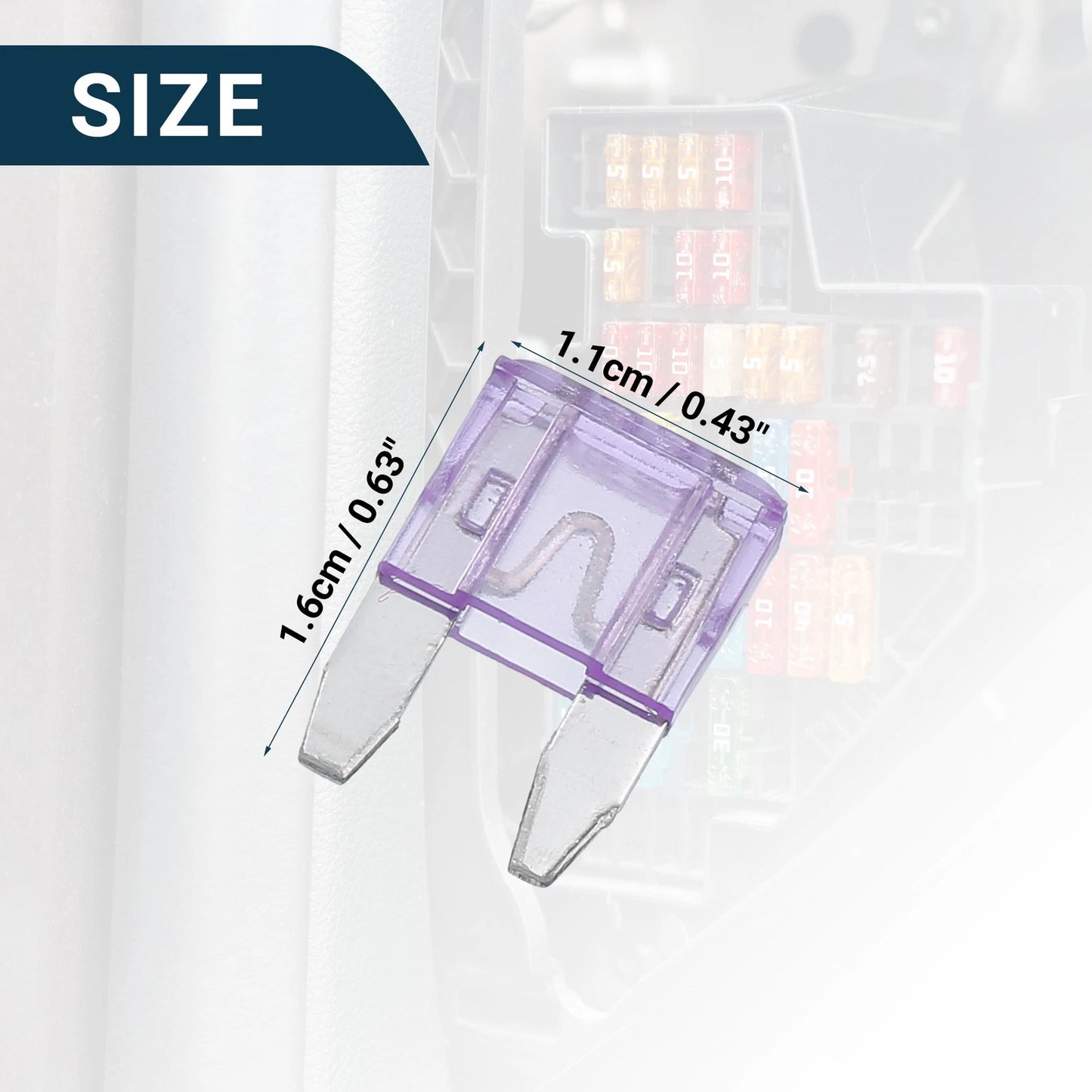 Set of 20 Mini Blade Fuses 35A for Automotive Short Circuit Protection