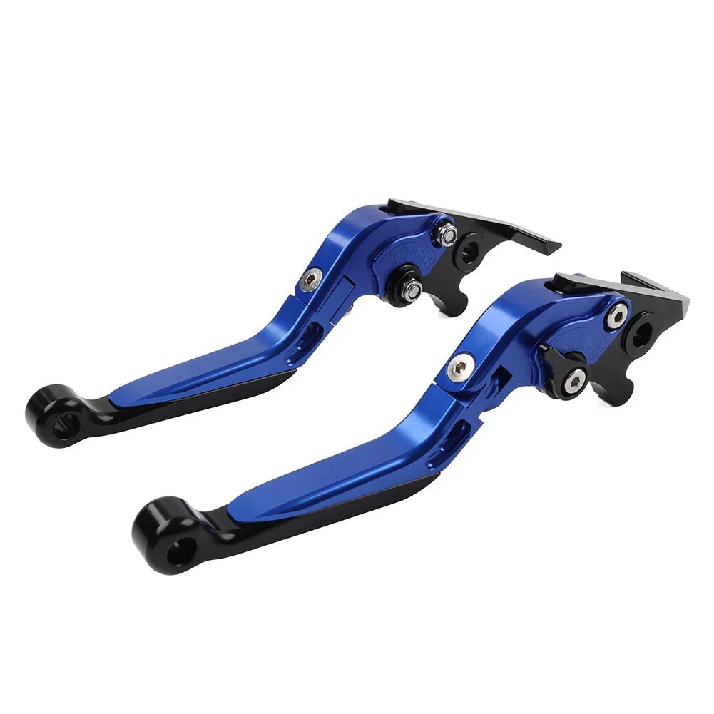 Blue Extendable Brake Clutch Levers for Aprilia Tuono V4 1100RR (2017-2021)