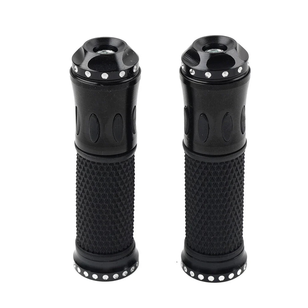 7/8" Black Handlebar Grips for Honda, Yamaha, Suzuki