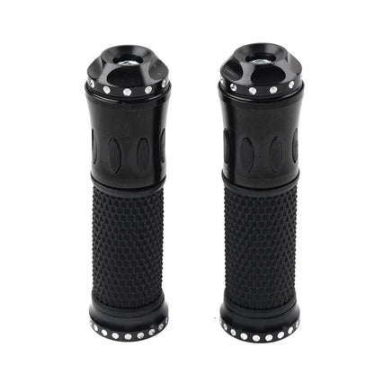 7/8" Black Handlebar Grips for Honda, Yamaha, Suzuki