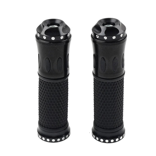 7/8" Black Handlebar Grips for Honda, Yamaha, Suzuki