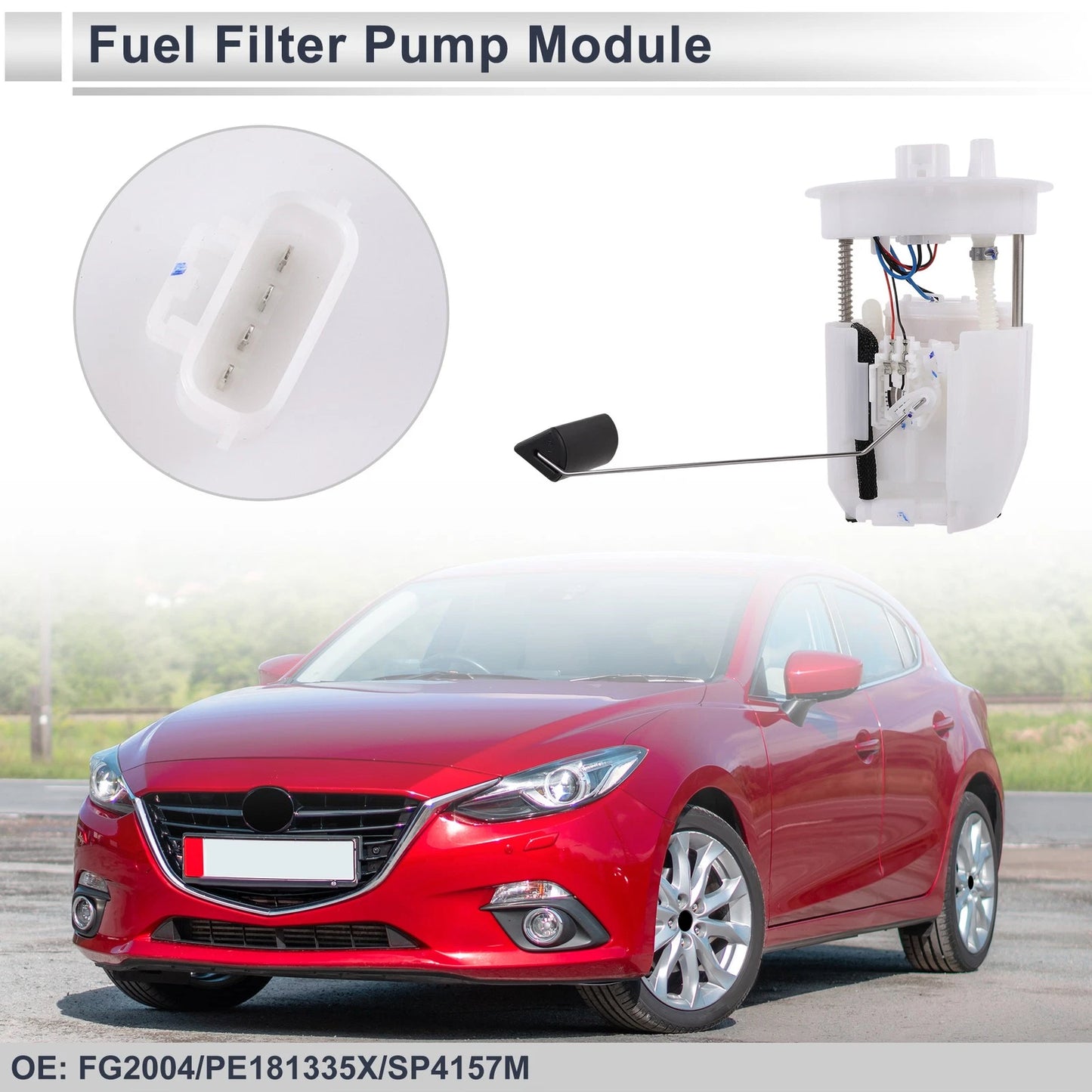 Fuel Pump Assembly for Mazda 3 (2014–2018) L4 2.0L 2.5L No.PE18-13-35X