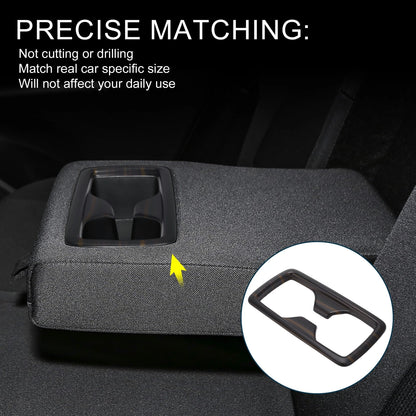 Rear Cup Holder Cover for Toyota Harrier (80 Series) - Black 1 Pcs