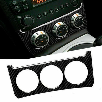 4X Interior Steering Wheel Panel Cover for Nissan 350Z (2006–2009) Carbon Fiber