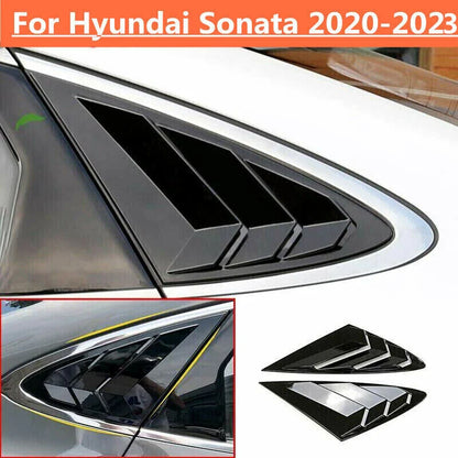 Glossy Black Side Vent Scoop Louver Cover Trim for Hyundai Sonata (2020–2023)