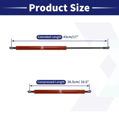 2X Lift Supports Struts for RV Car (17 Inch, 28 lbs/125N)
