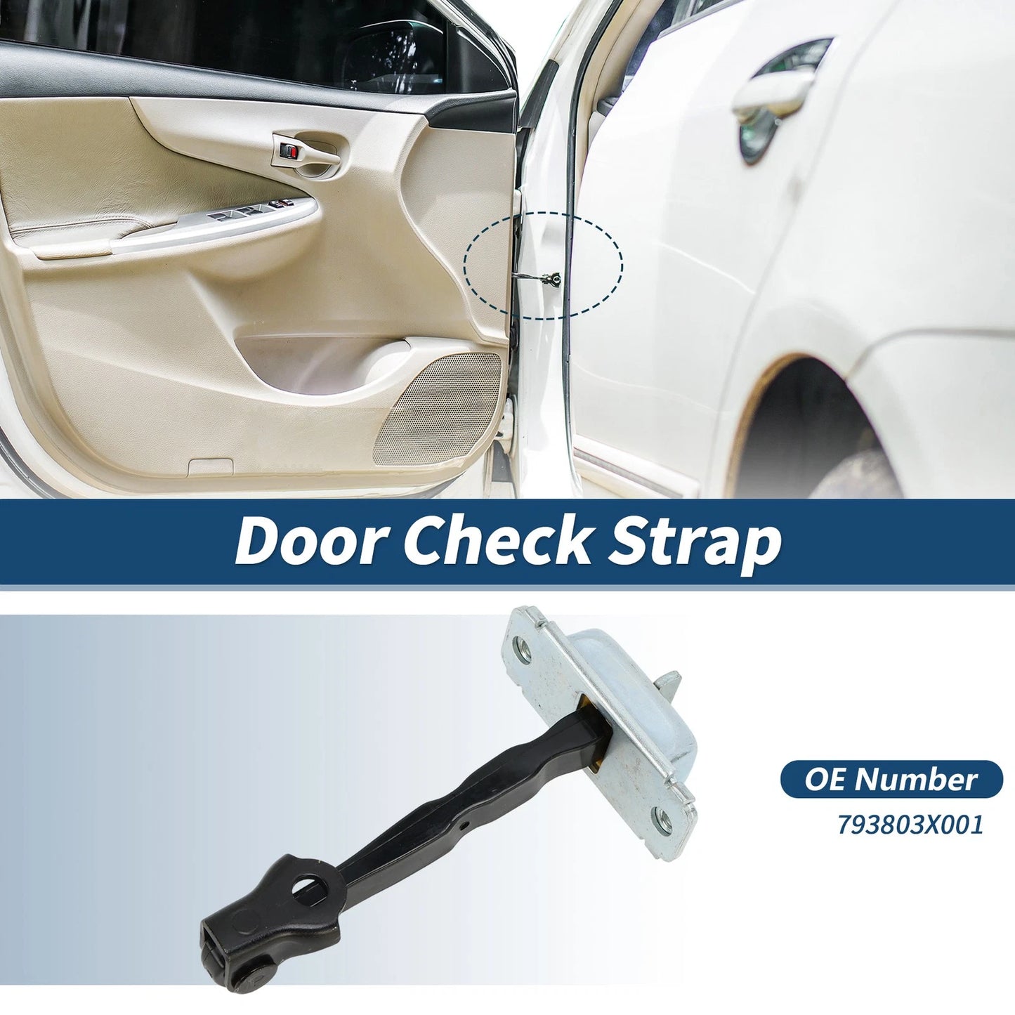 Front Left Door Check Strap for Hyundai Elantra (2011–2016) No.793803X001