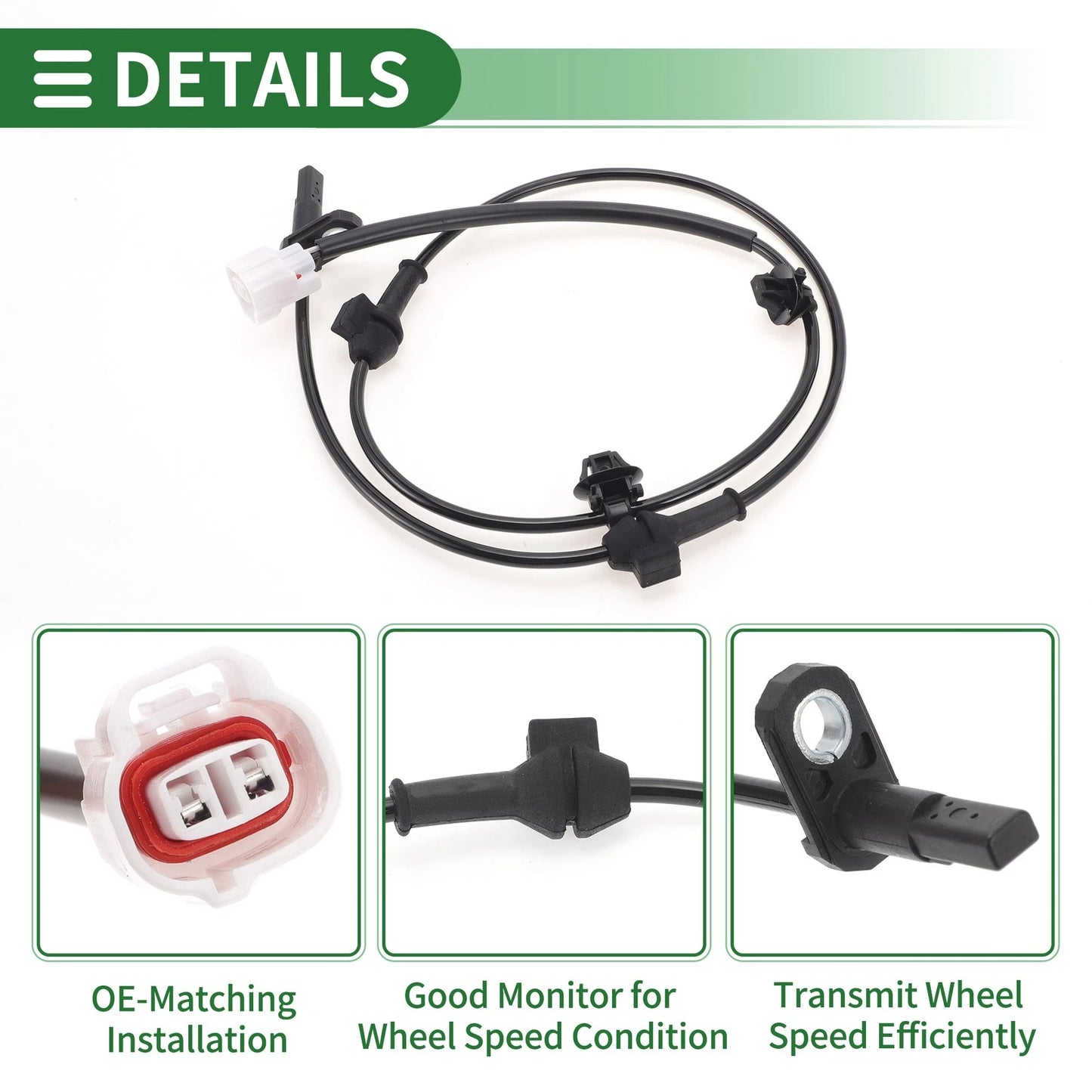 ABS Wheel Speed Sensor No. 4670B087 for Mitsubishi Mirage (2014–2021)