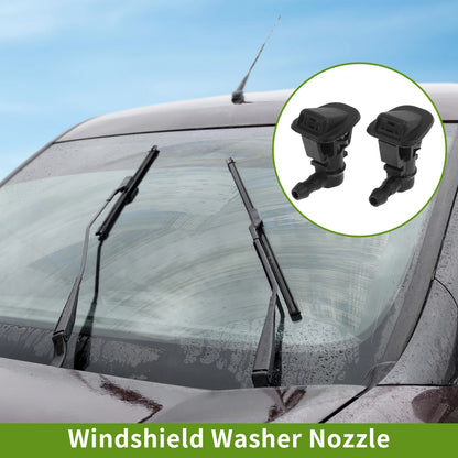 Set of 2 Front Windshield Washer Nozzles for Jeep Wrangler (2013–2015) No. 68164356AB