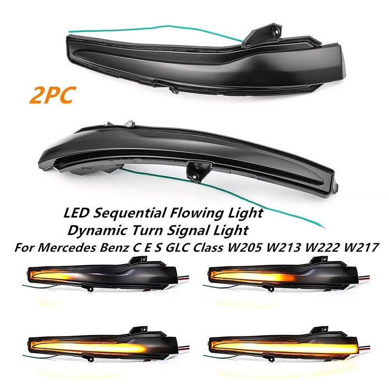 LED Side Mirror Indicator Turn Signal Light for Mercedes Benz W205 W213 (2015–2023)