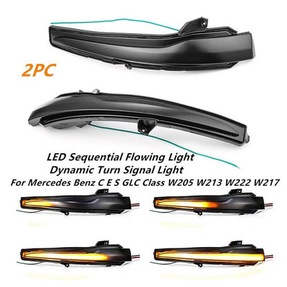 LED Side Mirror Indicator Turn Signal Light for Mercedes Benz W205 W213 (2015–2023)