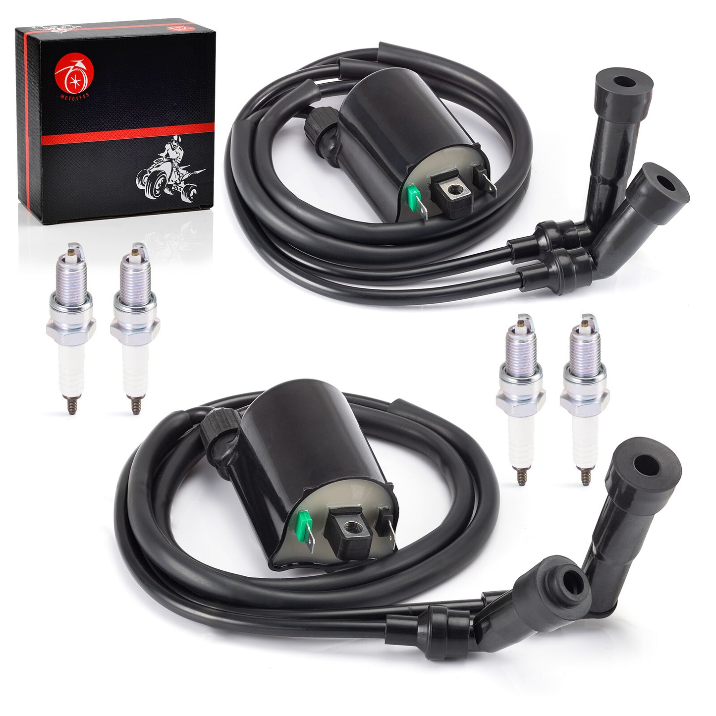 Ignition Coil and Spark Plug for Kawasaki VN1600 Vulcan 1600 (2003–2007)